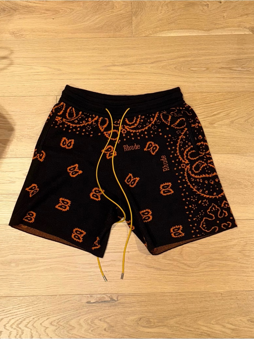 Rhude Paisley Knit Shorts